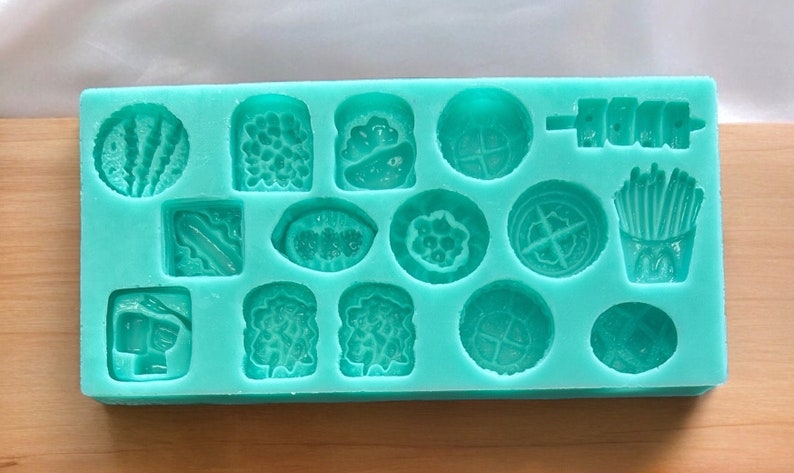 Silicone VARIETY Toy Food Mold (sizes Are in the THIRD Picture ...