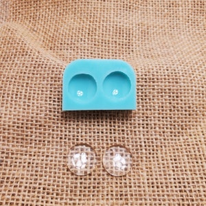 Silicone 16 MM Low Dome Circle Flexible Mold, CUSTOM Please Read Description