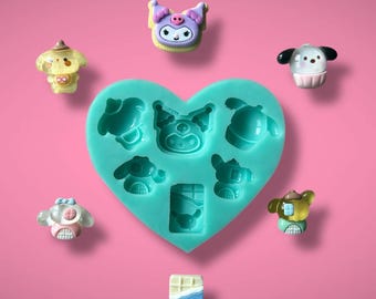 Silicone Cute Character mold (quality silicone, premium silicone, UV molds)
