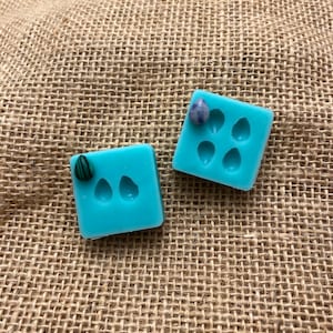 Silicone 6x8 MM Teardrop Flexible Mold (DEPTH=3.52 mm), CUSTOM Please Read Description