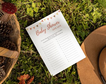 Baby Name Race Game Printable PDF | Baby Shower Baby Name Game | Baby Shower Game