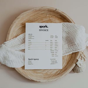 Invoice Template | Editable Small Business Invoice Template Excel to PDF | Printable Business Template Billing Form Excel Invoice Generator