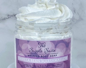 Vanilla Bean Marshmallow-Bath Whipped Soap | Whipped Body Soap