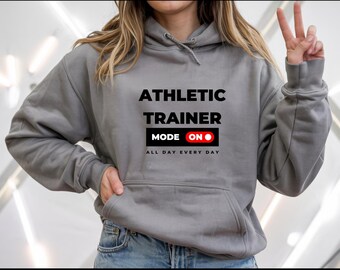Athletic Trainer Hoodie – Sports Medicine Sweatshirt – AT Gift for Trainer