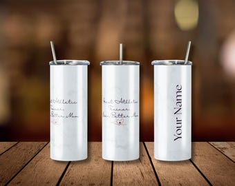 Personalized Athletic Trainer Mom Tumbler Stainless Steel 20 oz with Straw