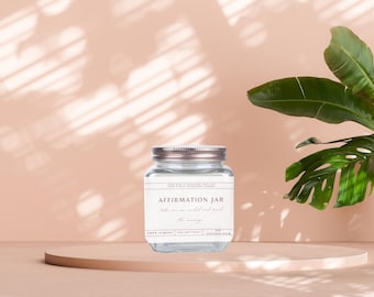 Affirmation Jar--Positive Affirmations, Self-Love, Motivational