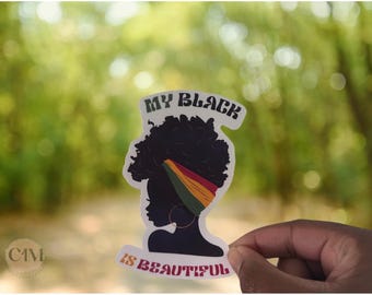 My Black is Sticker - Water Resistant Laptop Decal