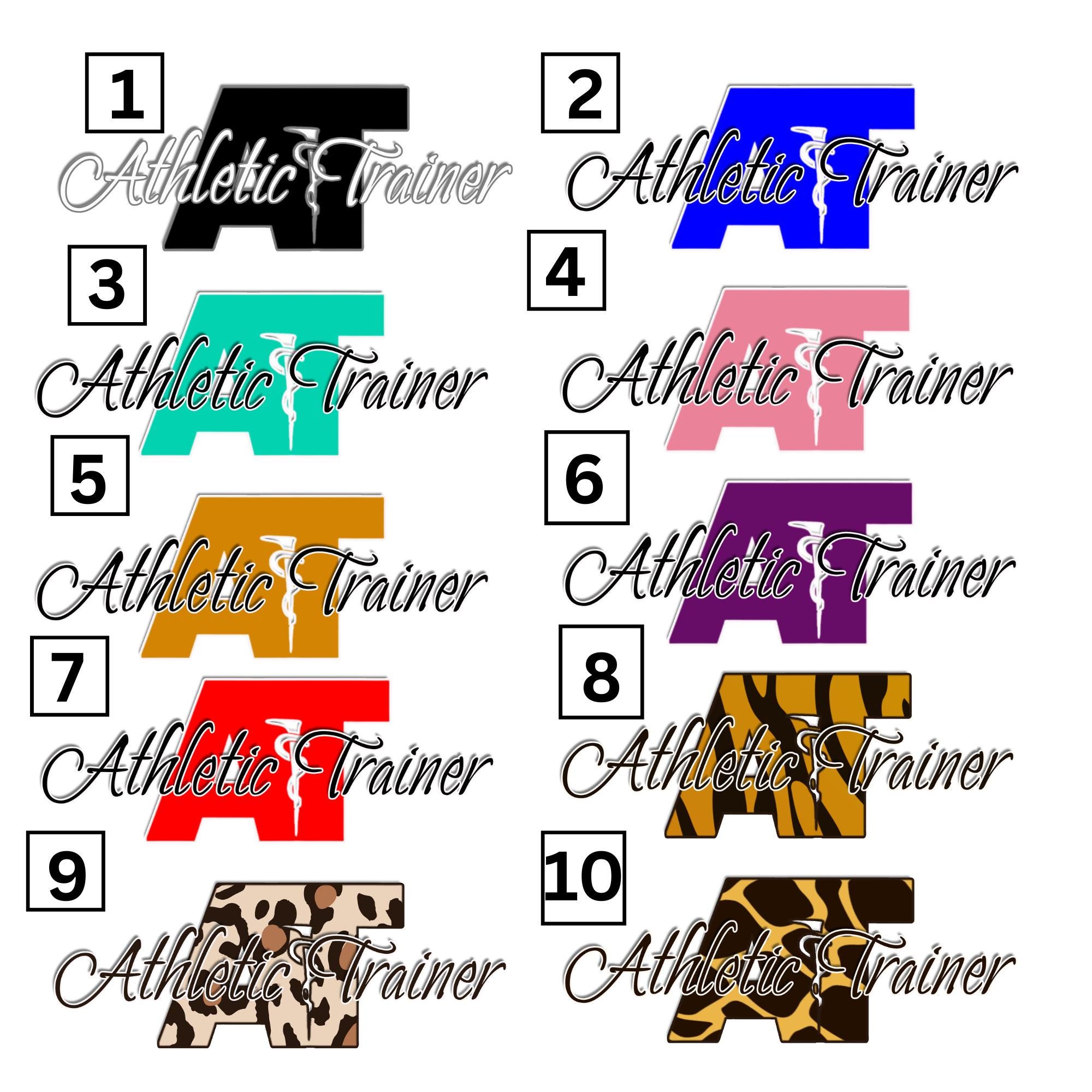 Trauner Sticker Athletic Trainer Sticker---waterproof - Etsy