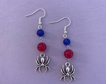 Spider-man earrings