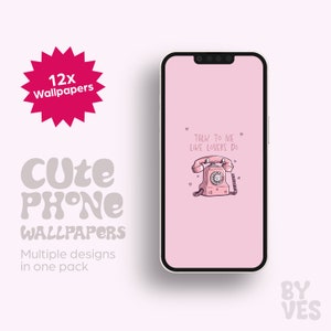 Lovers Quote Phone Wallpaper, 12x Wallpapers, iPhone Wallpaper, iOS Wallpaper, Digital Design, Lock Screen Wallpaper, Design By Ves