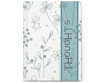 Schlichte Blumen 15x20cm Lined Hardcover Journal Matte