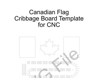 Canadian Flag Crib Board Template - SVG files digital download