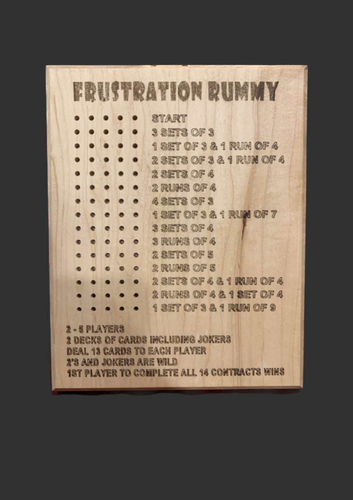 Frustration Rummy Template. SVG Files for CNC and Laser - Etsy