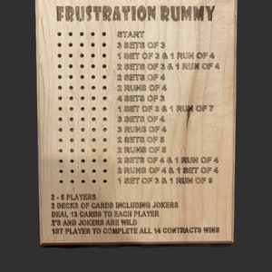 Frustration Rummy Template. SVG Files for CNC and Laser - Etsy