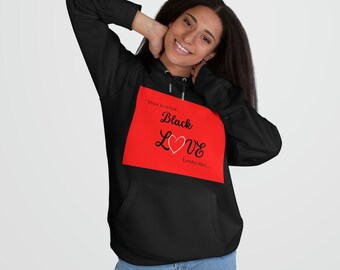 Black Love King sweat-shirt à capuche