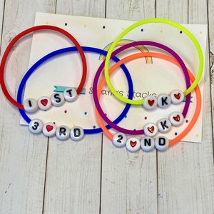 Class Bracelets, Team Bracelets, Group Bracelets, Kindergarten bracelets, 1st Grade Bracelets, Rubber Tubing Bracelets