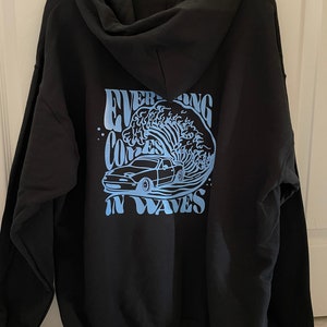 Everything Comes In Waves MIATA designed hoodie sweater