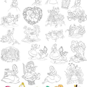 Alice au pays des merveilles svg, alice au pays des merveilles clipart, fichier svg, fichiers vectoriels, cricut svg, fichier de découpe svg, images pour tasses et T-Shirts