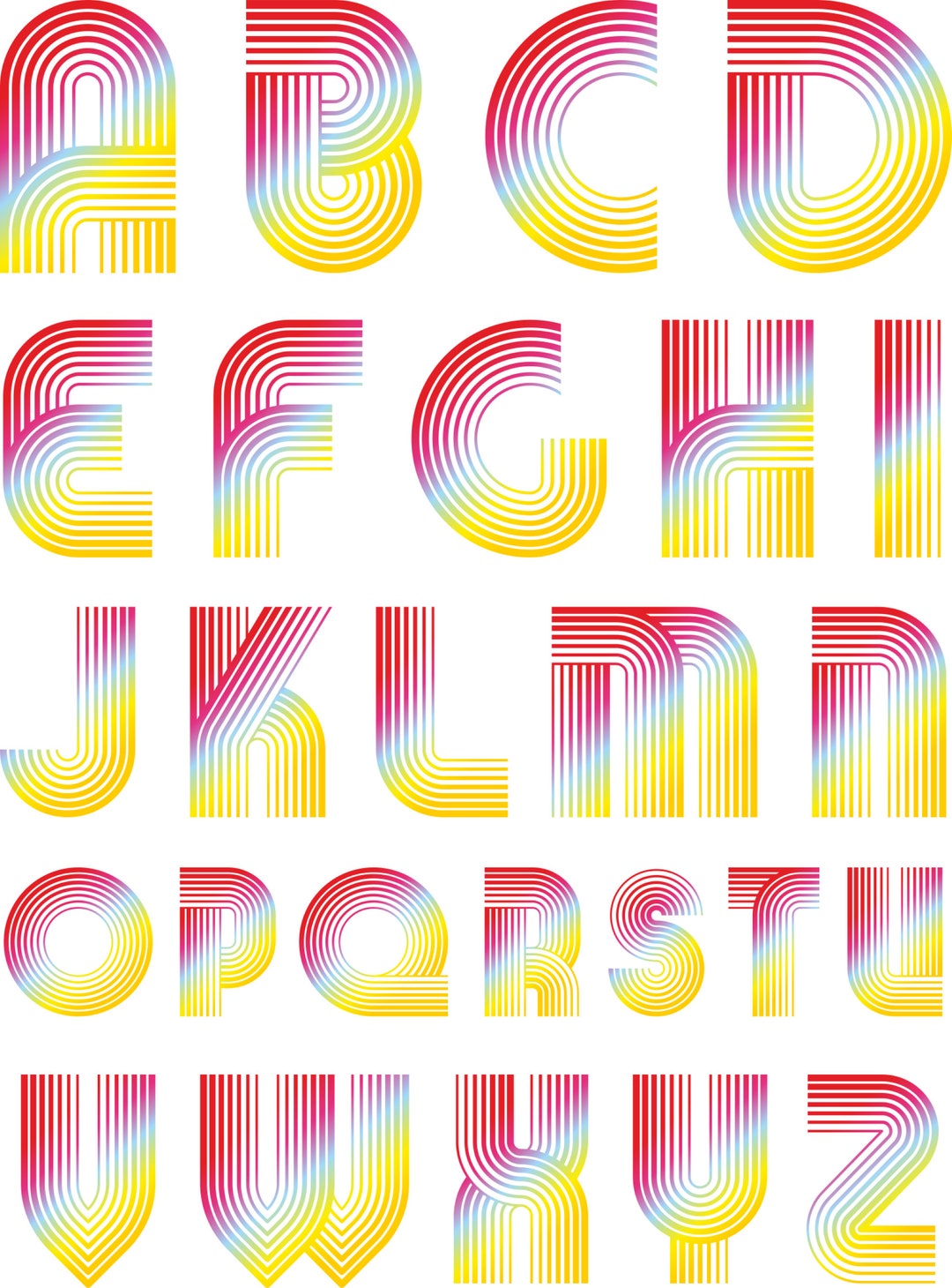 Alphabet Svg, Alphabet Clipart, Alphabet Svg File, Vector File