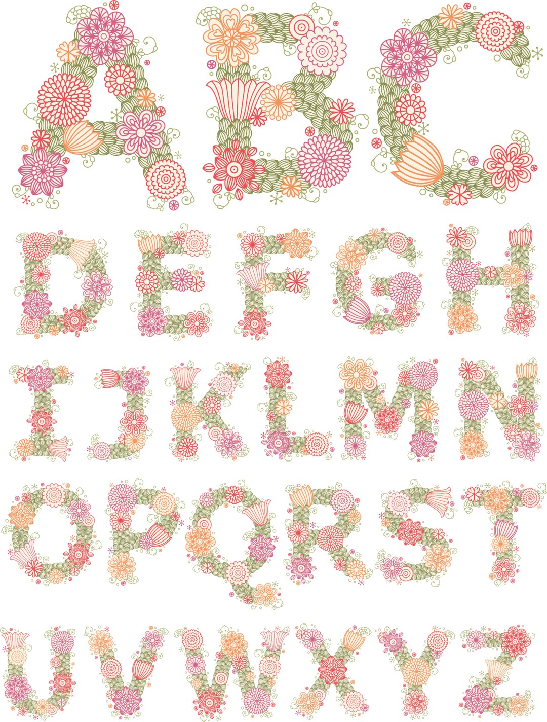 Alphabet Svg, Alphabet Clipart, Alphabet Svg File, Vector File