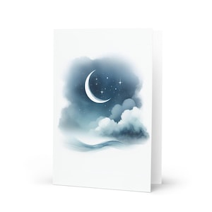 Carte de voeux ciel nocturne, impression, joyeux anniversaire/anniversaire/nouvel an/Noël/célébration