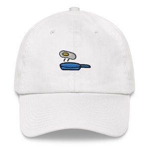 Breakfast Hat, Egg embroidery, baseball cap, gift option, unisex