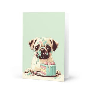 Verjaardagskaart, schattige hondenprint, gefeliciteerd!