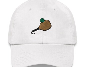 Pickle ball hat, embroidered hat, pickle ball gift, sports baseball cap, handmade gift option