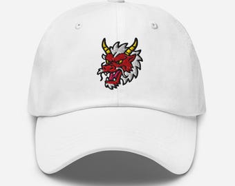Chinese Dragon Dad Cap - Bestickte Unisex-Mütze in verschiedenen Farben