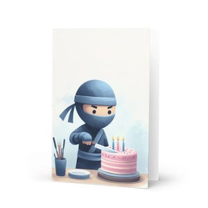 Verjaardagskaart, leuke cartoonprint, gefeliciteerd!
