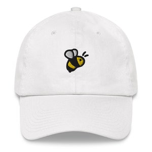 Bee cap, baseball cap, embroidery, dad hat, unisex, adjustable - multiple colours