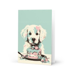 Verjaardagskaart, schattige hondenprint, gefeliciteerd!