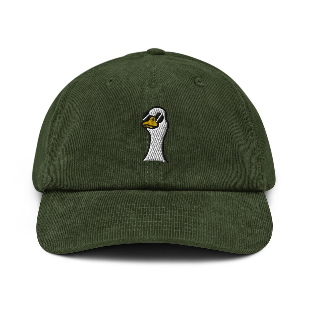 Duck Hat, Corduroy Hat, Animal Embroidery, Baseball Cap, Unisex, Gift ...