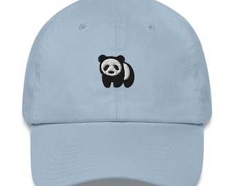 Panda cap, baseball cap, embroidery, dad hat, unisex, adjustable - multiple colours