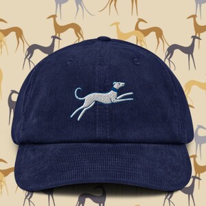 Greyhound-hatt, manchesterhatt, broderi, pappahatt, handgjord, justerbar basebollkeps, söt, present, unisex, flera färger