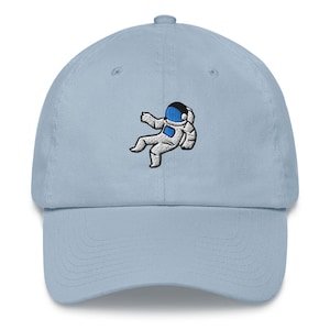 Astronaut Baseball Cap, space hat, cotton embroidered dad hat, gift option, multiple colors
