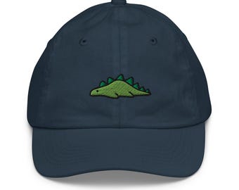 Dinosaur Kids Baseball Cap, embroidery, vintage corduroy cap, kids hat, handmade, kawaii, - multiple colours