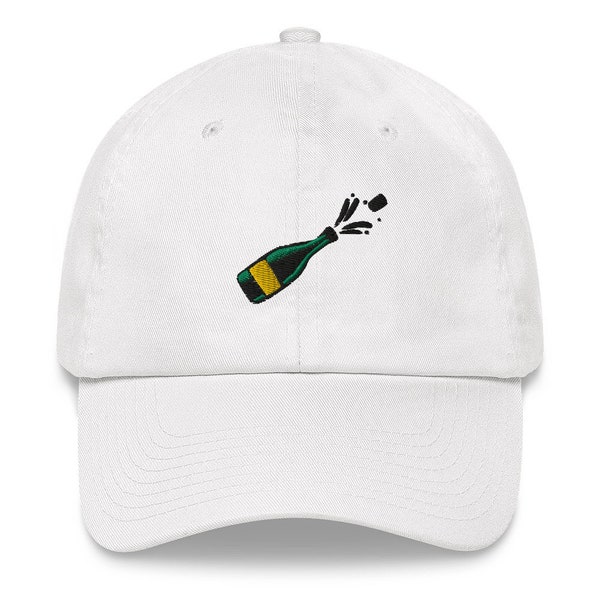 Champagne hat, embroidery, baseball cap, celebration hat, unisex, gift option
