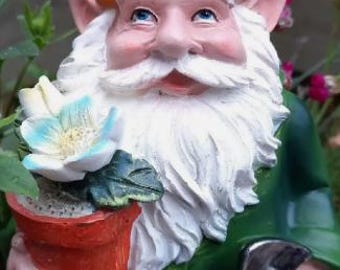 Garden Gnome Cheeky Charlie Gardening 24cm Novelty Gift Present W3Y FATHERS DAY