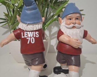 Football Gnome PERSONALISED Name and Number Birthday Christmas