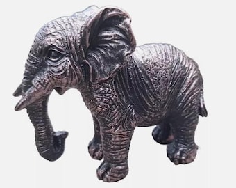 Elephant BRONZED Outdoor Ornament Collectable Birthday