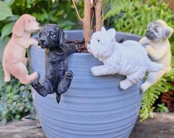 Vintage Annie Rhinehart Stupell Wooden Dog Clothing Hanger - Golf