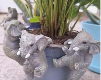 Elephant Pot Hangers outdoor ornament Birthday