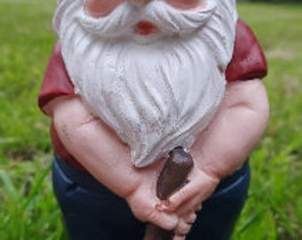 Gnome Golf Golfing Putting 20cm Novelty Gift Present W5K1