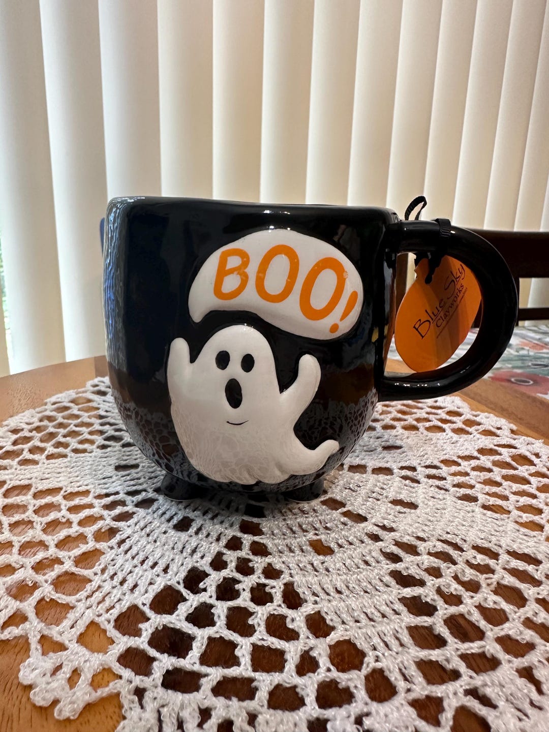 Ghost “BOO” Ceramic Mug - Etsy
