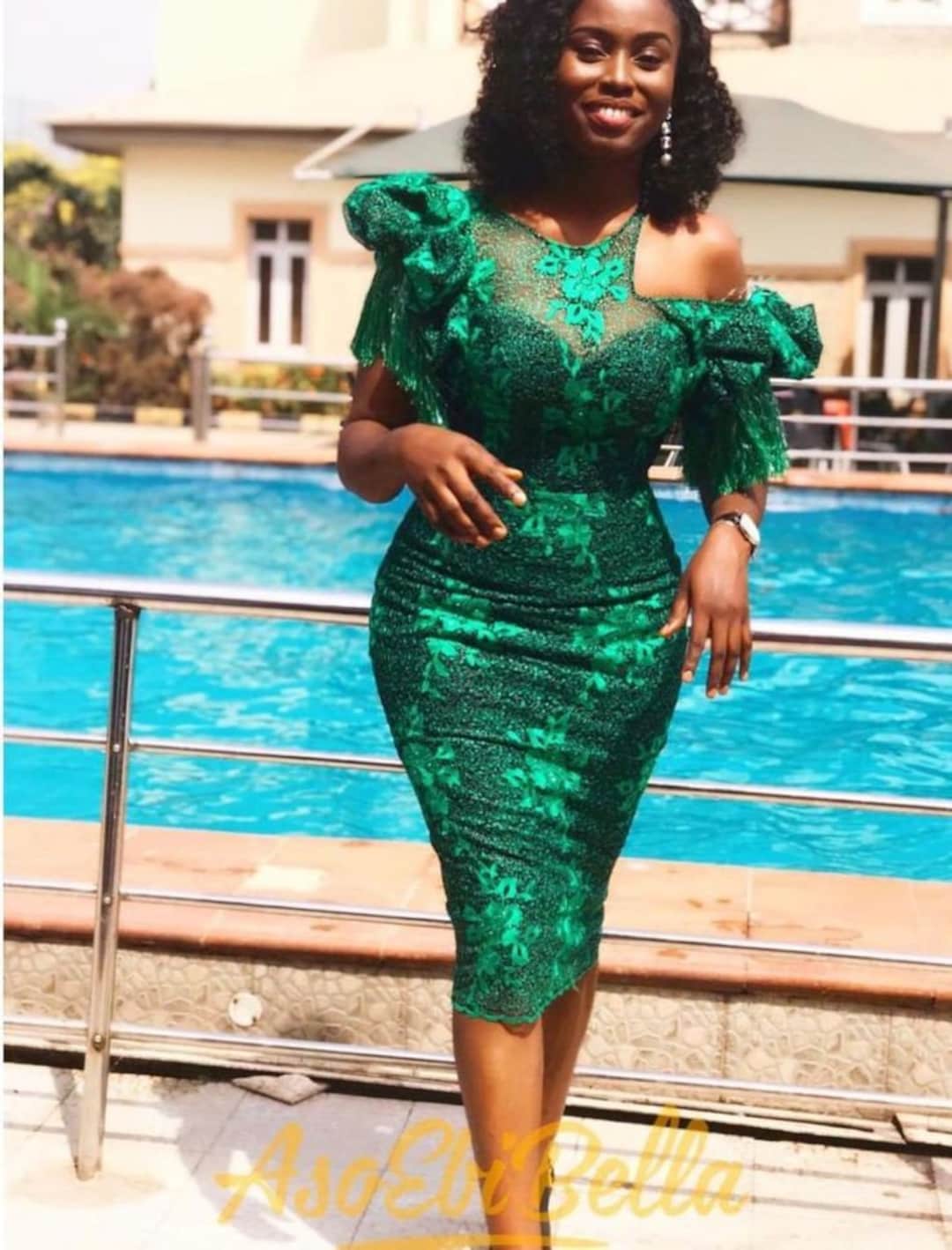 Green African Lace Dress/wedding Party Guest/nigerian Lace Styles/buy  African Dresses for Women/nigeria Fashion/african American Dresses. - Etsy
