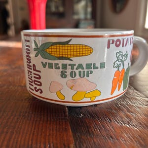 Vegetable Soup Mug-Two mugs