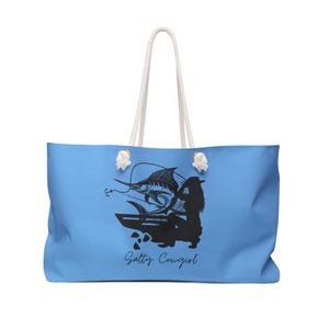Salty Cowgirl Weekender Bag | Beach Tote, Travel Bag, Weekend Getaway, Nautical Gift, Fishing Accessories