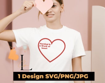Nurse Valentine svg - Nurse svg - Nurse shirt svg - Nurse svg file - Nurse decal - Cut file cricut - Medical svg - Nurse svg bundle