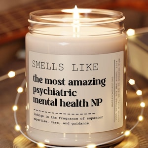 PMHNP Gifts, Psychiatric Mental Health Nurse Practitioner Candle, aanp PMHNP, Pmhnp-bc, PMHNP Pharmacology ancc Psych Np, Nurse Grad Gift